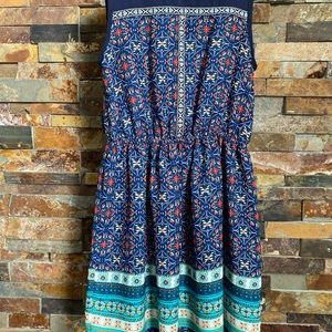 Dress, floral, pattern design, mesh neckline